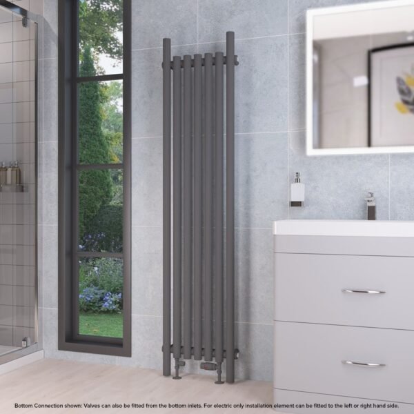 Eastbrook Lambourne Single Designer Radiator Matt Anthracite - Image 12