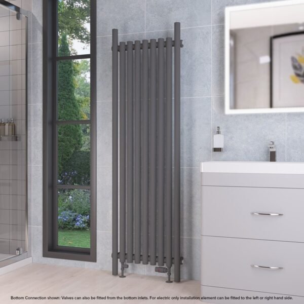 Eastbrook Lambourne Single Designer Radiator Matt Anthracite - Image 13