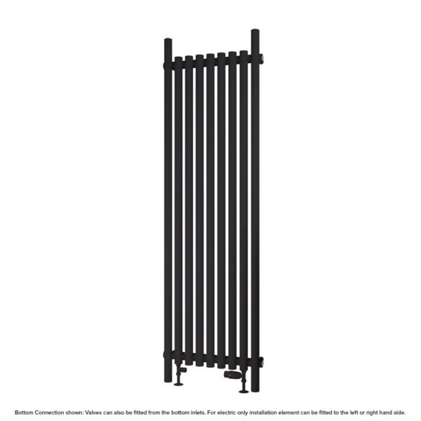 Eastbrook Lambourne Single Designer Radiator Matt Black - Image 5