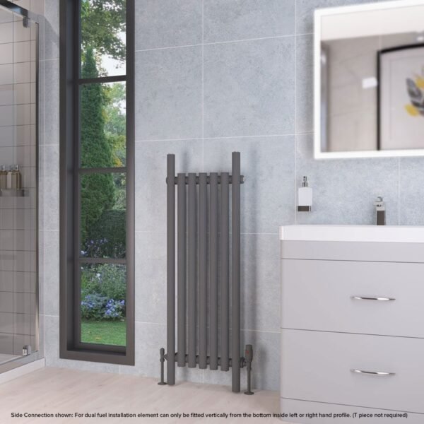 Eastbrook Lambourne Single Designer Radiator Matt Anthracite - Image 6