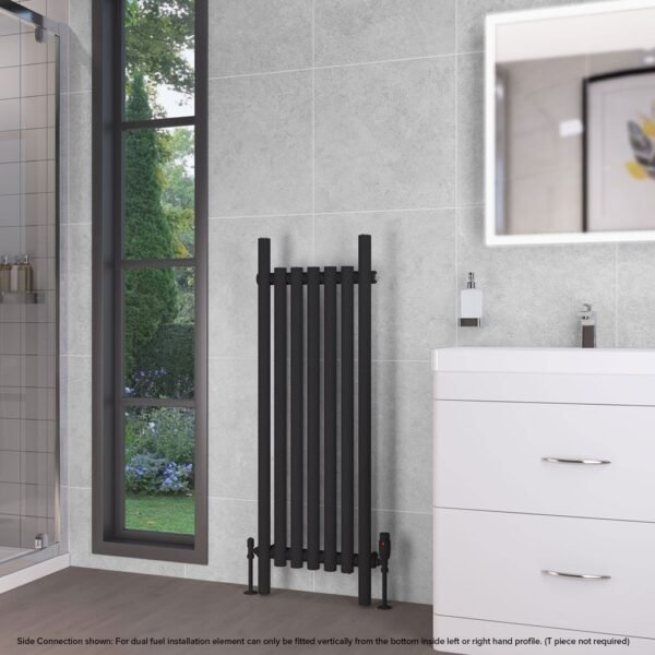 Eastbrook Lambourne Single Designer Radiator Matt Black - Image 6