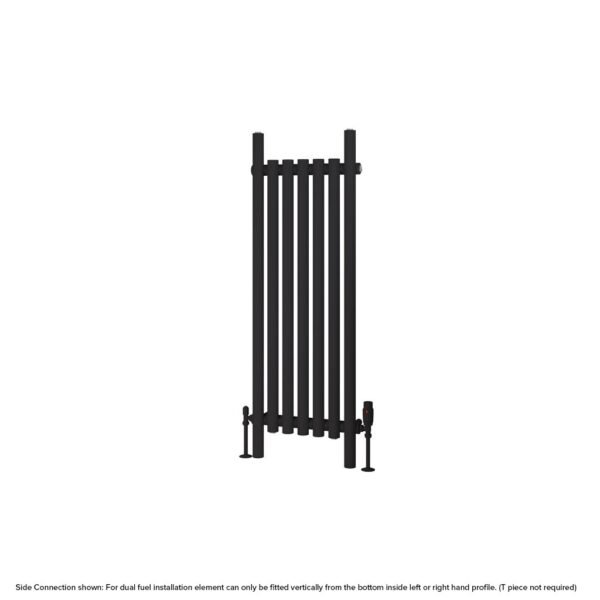 Eastbrook Lambourne Single Designer Radiator Matt Black