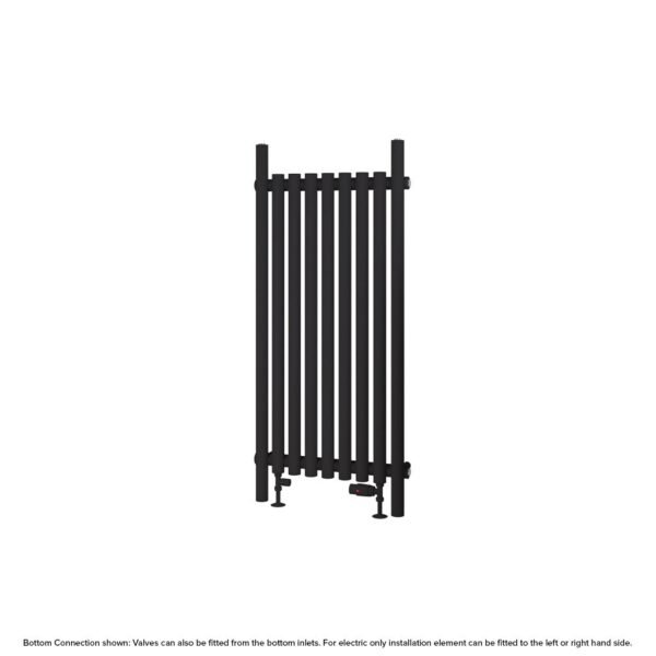 Eastbrook Lambourne Single Designer Radiator Matt Black - Image 3