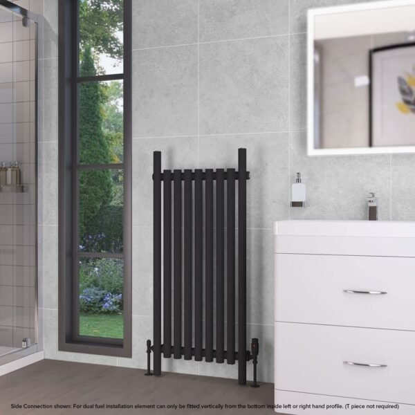 Eastbrook Lambourne Single Designer Radiator Matt Black - Image 7