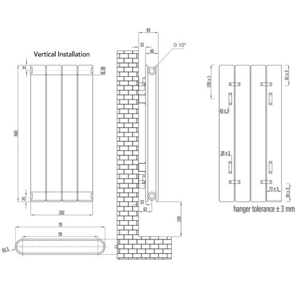 Eastbrook Addington Type 20 Designer Radiator Gloss White - Image 4