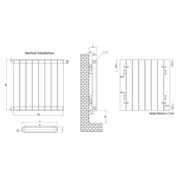Eastbrook Addington Type 20 Designer Radiator Gloss White - Image 21