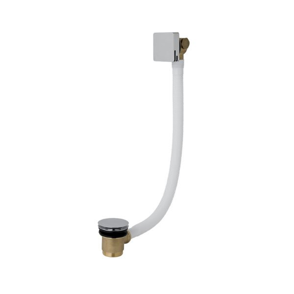 Eastbrook Square Waterfall Overflow Bath Filler With Waste Chrome