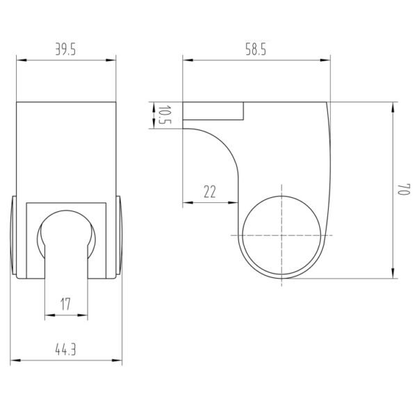 Eastbrook Luxury Wall Bracket Chrome - Image 2