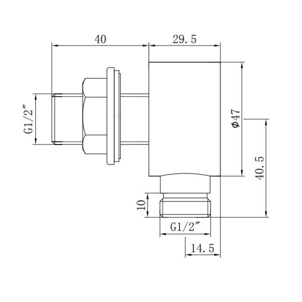 Eastbrook Round Wall Outlet Elbow - Image 3