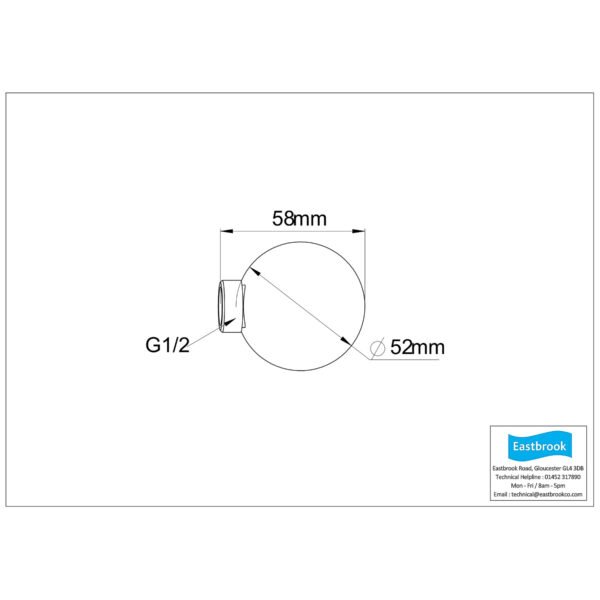 Eastbrook Round Wall Outlet Elbow - Image 2