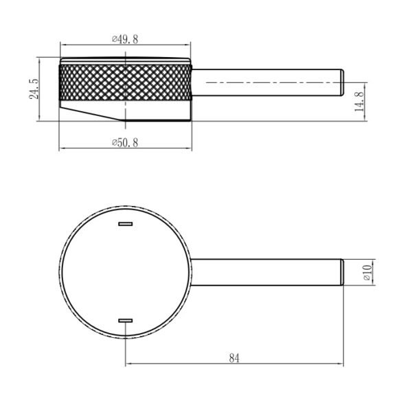 Eastbrook Meriden Half Knurling Tap Handle For Freestanding Bath Taps - Image 2