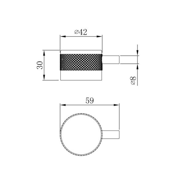 Eastbrook Meriden Half Knurling Handle For Thermostatic Shower Valves - Image 2