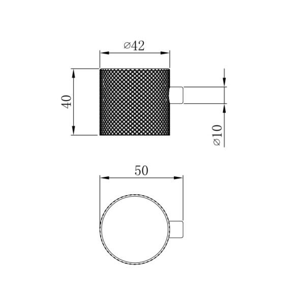 Eastbrook Meriden Full Knurling Handle For Telescopic Shower Set - Image 2
