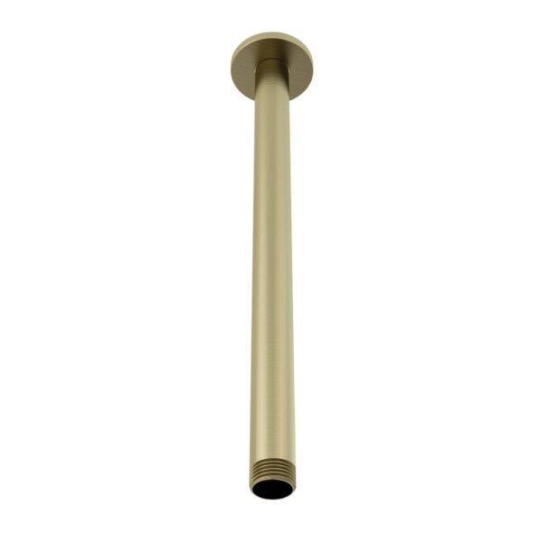 Eastbrook Meriden Ceiling Mounted Shower Arm 300mm Long Brushed Brass