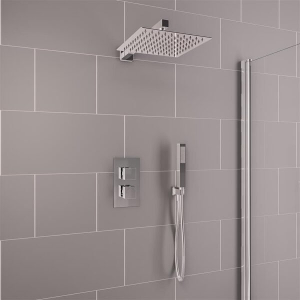 Eastbrook Square Thermostatic Concealed Shower Kit