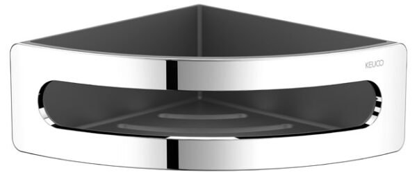 Keuco Corner Shower Basket - Chrome/Anthracite