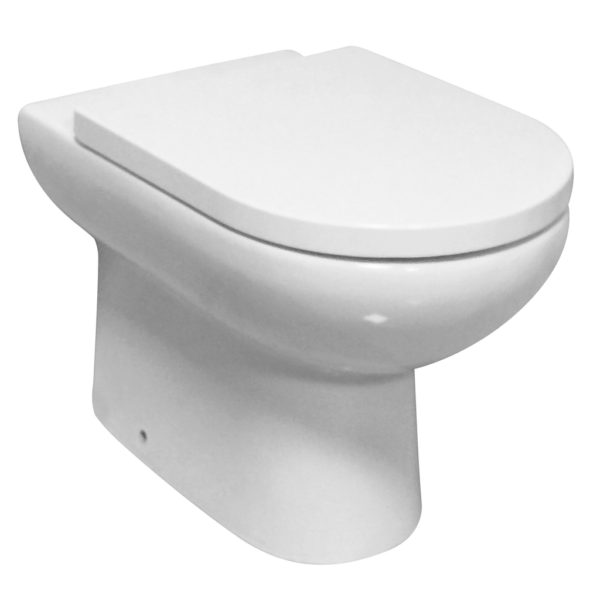 Eastbrook Osterley Eco Vortex Back To Wall Toilet With Soft Close Seat White