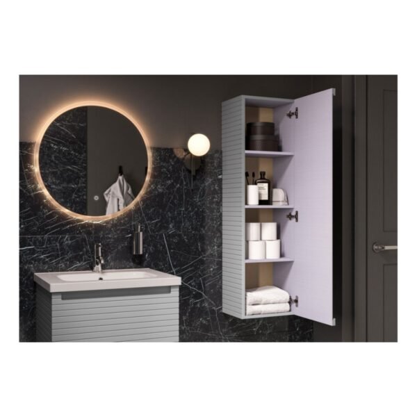 Trinity Croft 1 Door Wall Hung Tall Storage Unit - 350mm Wide - Image 7