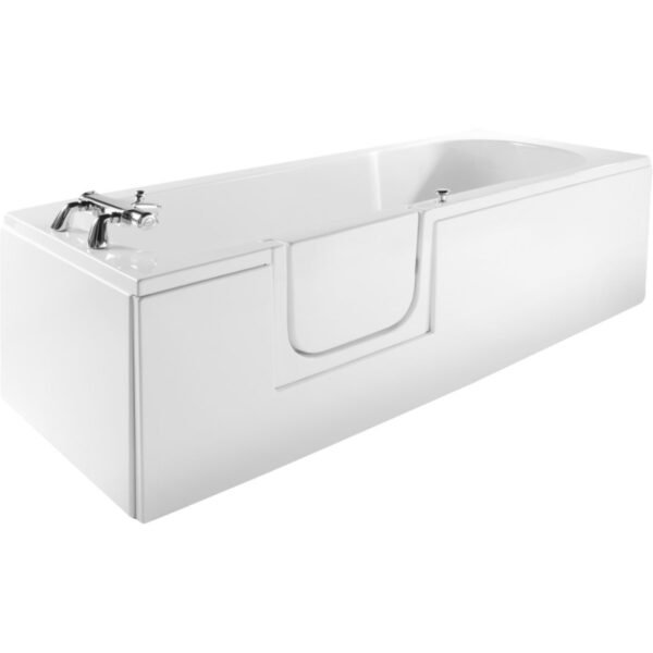 Trinity Wellness Single Ended Straight Bath - 1690mm x 690mm - White
