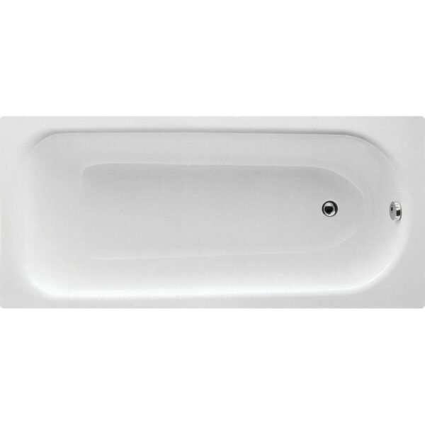 Trinity Single Ended Straight Bath With Legs - White - 2TH