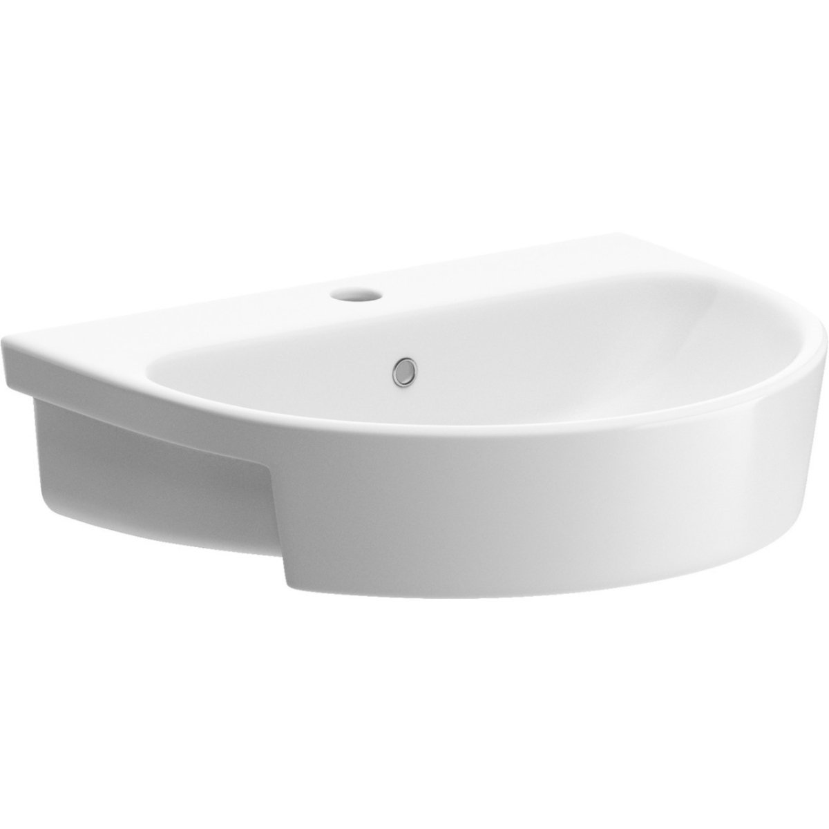 Trinity Calder Semi Recessed Basin - 1 TH - 555mm x 435mm