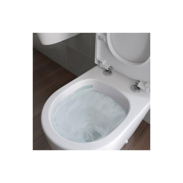 Trinity Calder Rimless Close Coupled Fully Shrouded Toilet With Soft Close Seat - Image 3