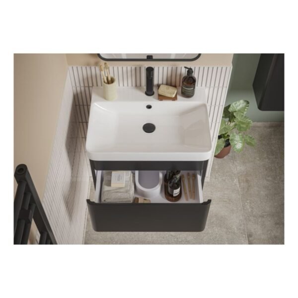 Trinity Wharfe 1 Door Wall Hung Tall Unit - 350mm Wide - Image 6