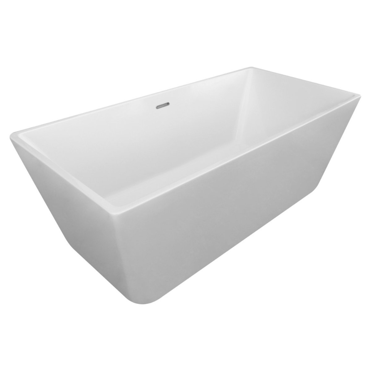 Trinity Modo Double Ended Freestanding Bath With Waste - 1600mm x 750mm - White