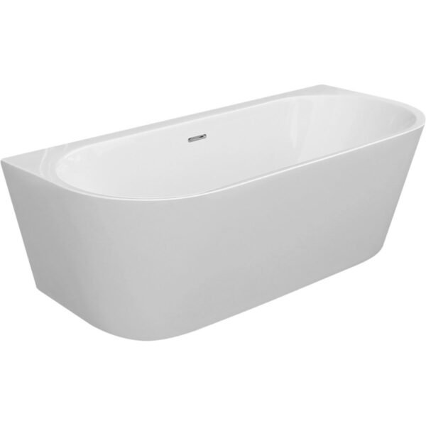 Trinity Aspect Double Ended Freestanding Bath With Waste - 1500mm x 750mm - White