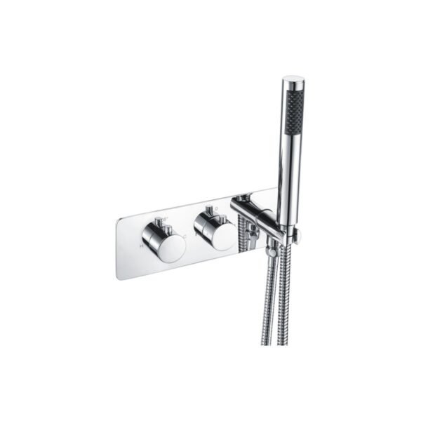 Trinity Sublime 2 Outlet Thermostatic Shower Valve With Handset - Chrome