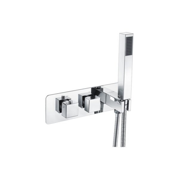 Trinity Tranquil 2 Outlet Thermostatic Shower Valve With Handset - Chrome