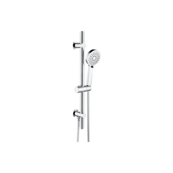 Trinity Round Premium Slider Rail Kit With Elbow & 3 Mode Handset - Chrome