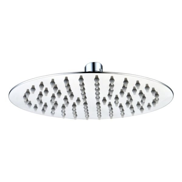 Trinity Round Ultraslim Shower Head - 200mm x 200mm - Stainless Steel