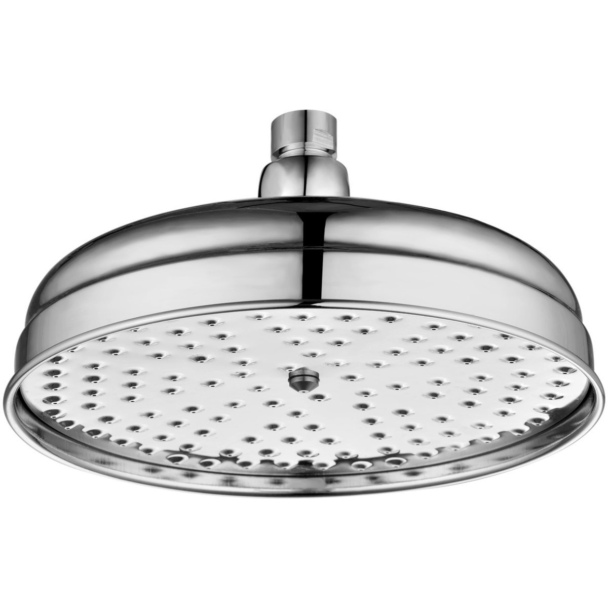 Trinity Round Traditional Shower Head - 200mm x 200mm - Chrome