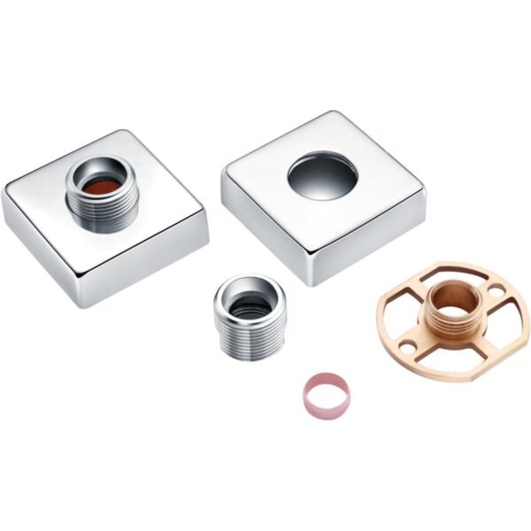 Trinity Square Exposed Shower Valve Fast Fitting Kit - Chrome
