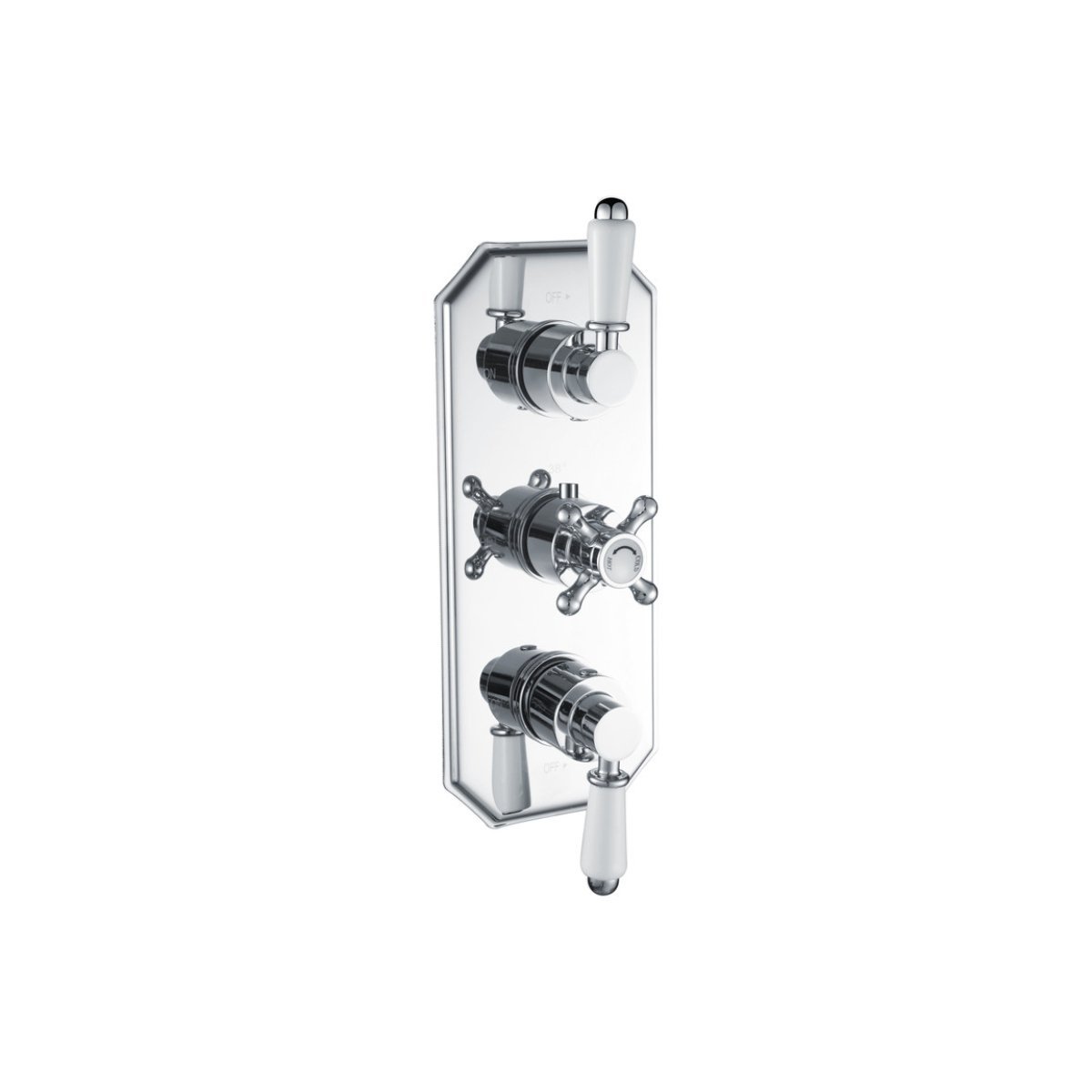 Trinity Aura 2 Outlet Thermostatic Shower Valve - Chrome