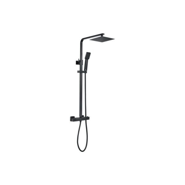 Trinity Square Thermostatic Bar Mixer With Riser Kit
