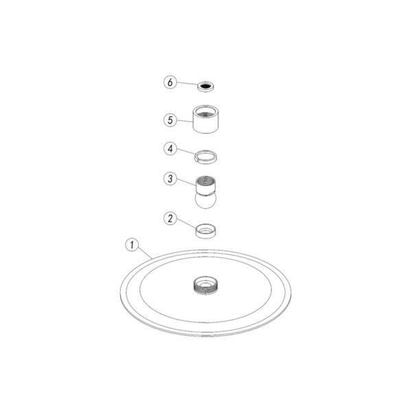 Trinity Shower Head - 200mm x 200mm - Chrome - Image 2