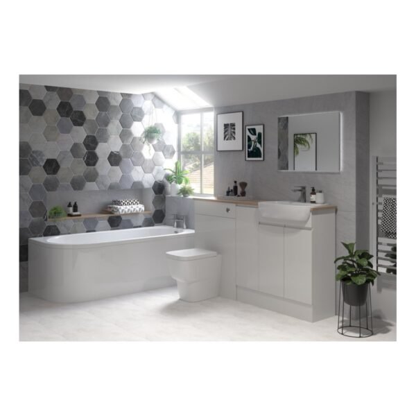 Trinity Wald 2 Door Wall Hung Mirrored Cabinet - 600mm Wide