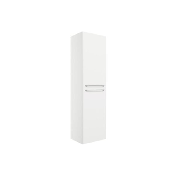 Trinity Curve 2 Door Wall Hung Tall Storage Unit - 454mm Wide