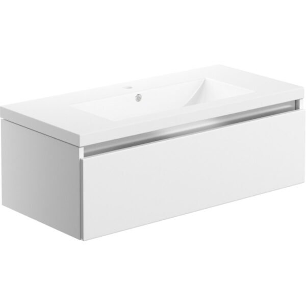 Trinity Glide 1 Drawer Wall Hung Vanity Unit With Basin - 815mm Wide