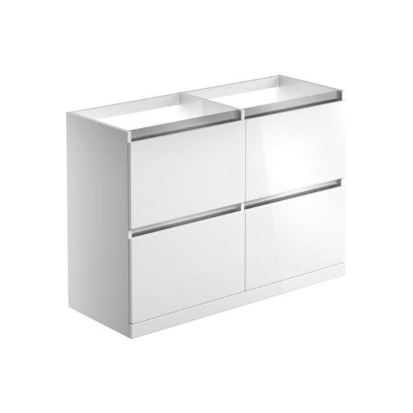 Trinity Glide 4 Drawer Floorstanding Vanity Unit - 1200mm Wide