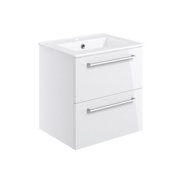 Trinity Woolley 2 Drawer Wall Hung Vanity Unit With Basin - 510mm Wide
