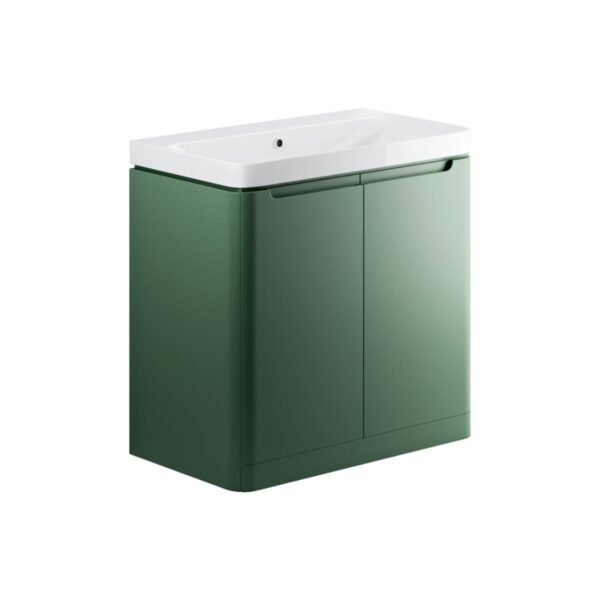Trinity Sleek 2 Drawer Floorstanding Vanity Unit With Basin - 800mm Wide