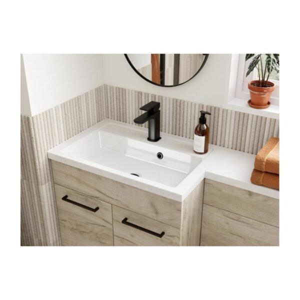 Trinity Holme Combination Bathroom furniture - 1100mm Wide - Oak - Image 4