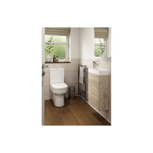 Trinity Woolley Wall Hung Vanity Unit And Close Coupled Toilet With Cistern, Soft Close Seat - Image 7