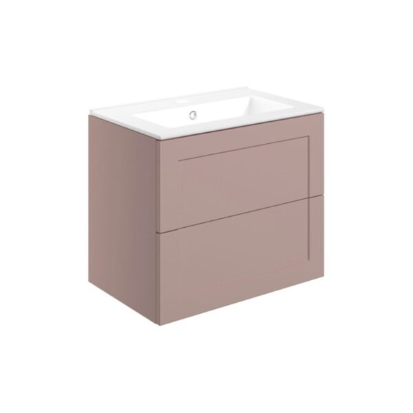 Trinity Harrogate 2 Drawer Wall Hung Vanity Unit With Basin - 615mm Wide