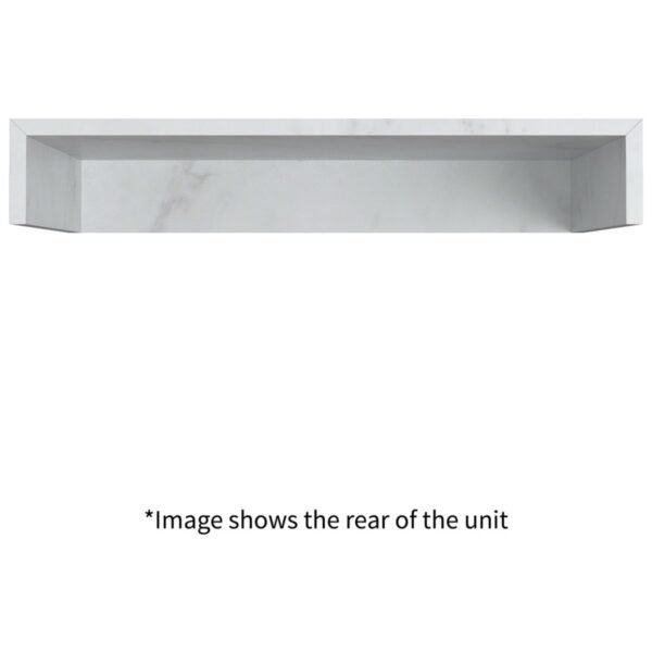 Trinity Real Wall Hung Basin Shelf With Brushed Bronze Bottle Trap - 800mm Wide - Image 9