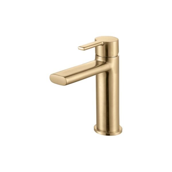 Trinity Wharfe Wall Hung Vanity Unit With Tall Storage Unit & Brushed Brass Tap - Image 8