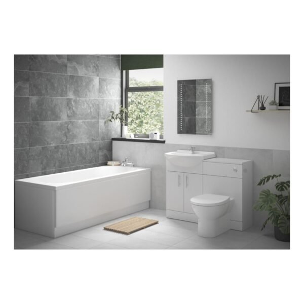 Trinity Whittle Full Bathroom Suite - White
